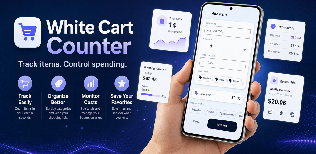 White Cart Counter promotional artwork
